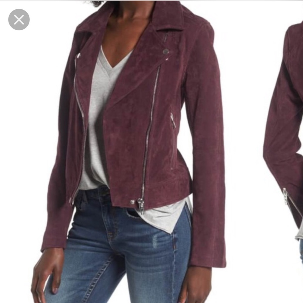 BLANK NYC suede moto jacket